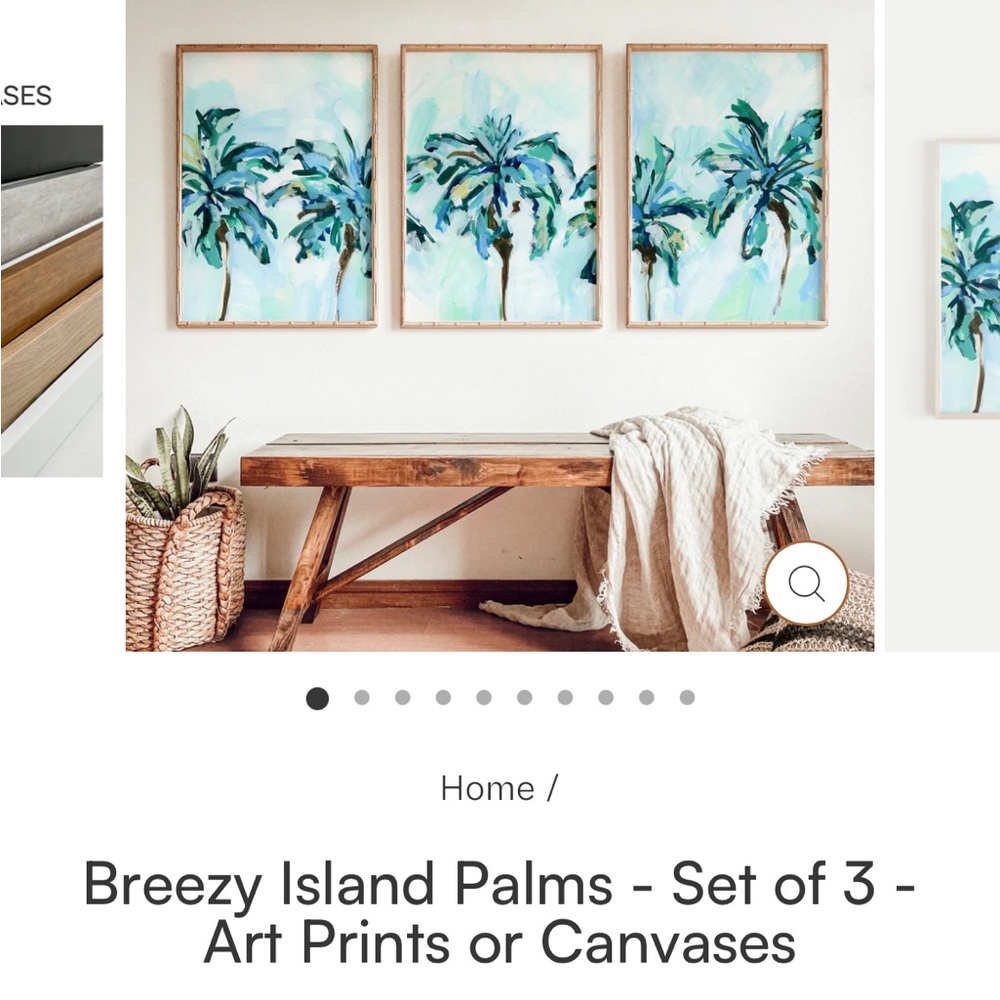 3 Island Palm Prints